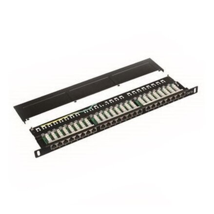 DATACOM Patch panel 19 "STP 24 port CAT5 LSA 1U BK (3x8p) / VL