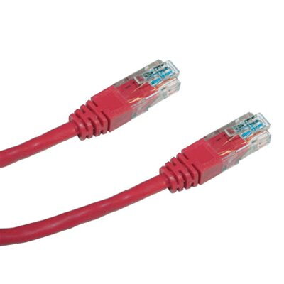 DATACOM Patch kábel UTP CAT5E 0,25m červený