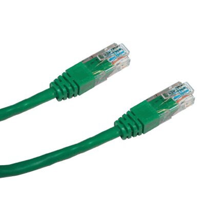 DATACOM Patch kábel UTP CAT5E 0,25m zelený