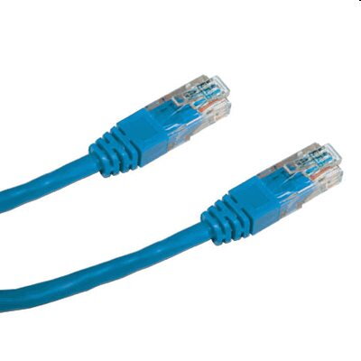 DATACOM Patch kábel UTP CAT5E 0,5m modrý