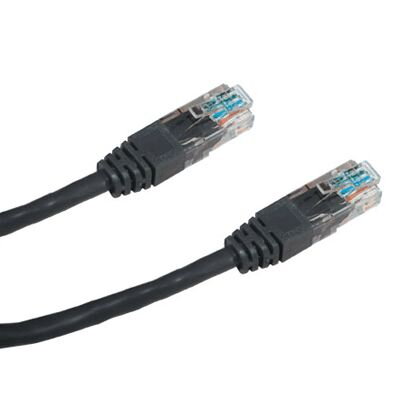 DATACOM Patch kabel UTP CAT5E 2m čierny