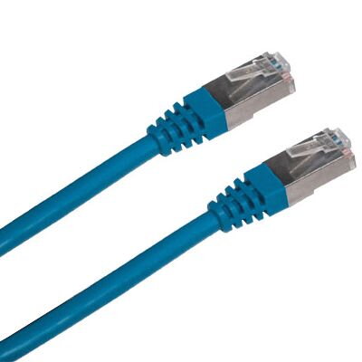 DATACOM Patch kábel FTP CAT5E 0,5m modrý