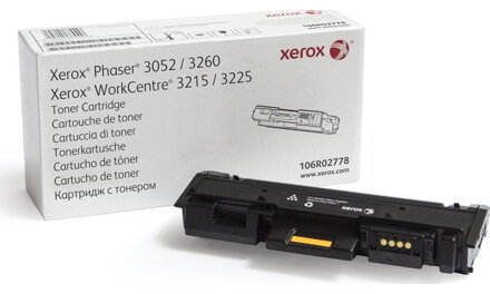 Xerox original toner 106R02778 pro Phaser 3052/3260, WC3215/3225/ 3000 str. černý