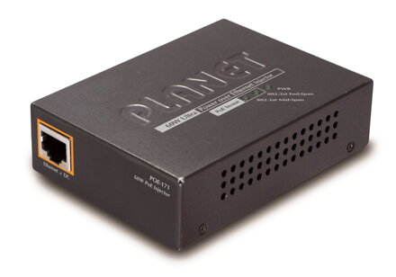 PLANET POE-171 Injektor 1x 802.3at Gigabit Ultra PoE, 60W, externé napájanie