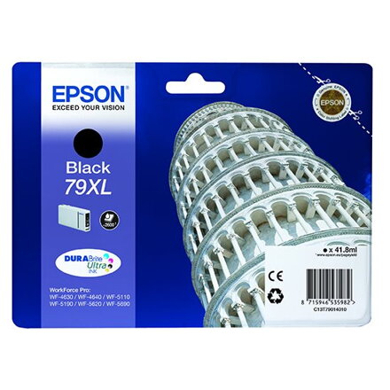 Epson inkoustová náplň/ C13T79014010/ WF-5620/ WF-5690/ 41.8ml/ XL Černá