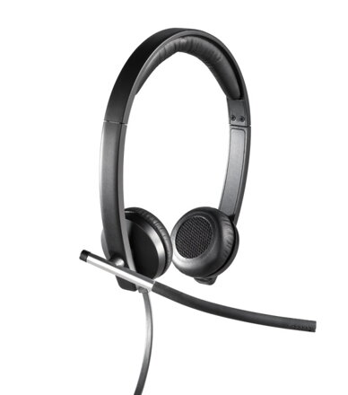 LOGITECH Headset H650e Stereo/ drátová sluchátka + mikrofon/ USB/ černá