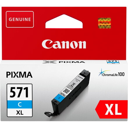 Canon inkoustová náplň CLI-571C/ XL modrá