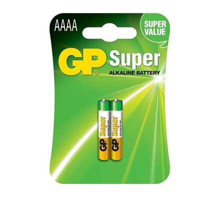 GP alkalická baterie 1,5V AAAA (LR61, LR8D425) 2ks blistr