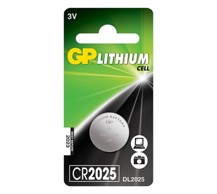 GP lithiová baterie 3V CR2025 1ks blistr