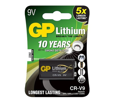 GP lithiová baterie 9V (CR-V9) 1ks blistr