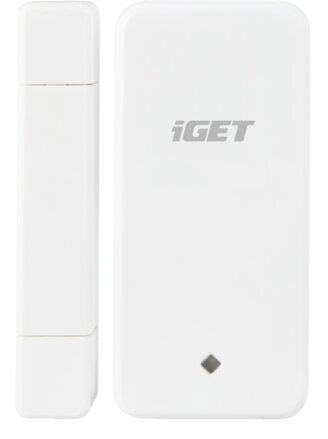 iGET Security  M3P4 Bezdrátový magnetický senzor pro dveře/okna k alarmu M3, detekce při otevření (oddálení magnetu)