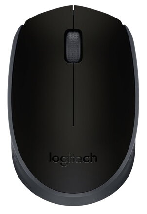 Logitech myš M171/ Bezdrôtová/ Optická/ 1000dpi/ USB prijmač/ čierná