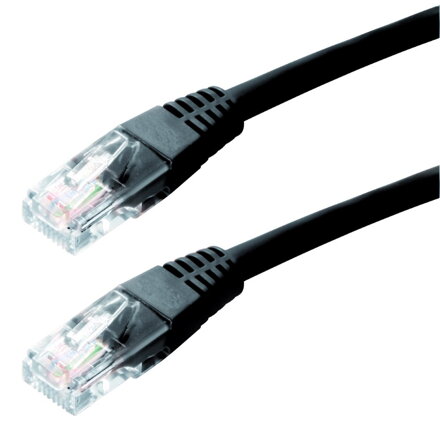 DATACOM Patch kábel UTP CAT6 0,25m čierny