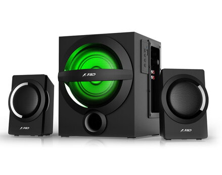 FENDA F&D repro A140X/ 2.1/ 37W/ černé/ BT4.0/ FM rádio/ USB přehrávání/ dálkové ovládání
