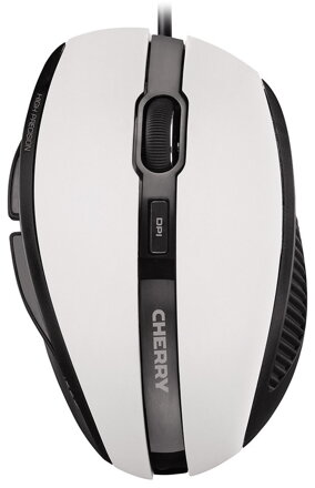CHERRY myš MC 3000, USB, drôtová, ergonomická, biela