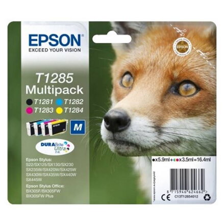 Epson inkoustová náplň/ T1285/ Multipack DURABrite Ultra Ink/ 4x barvy