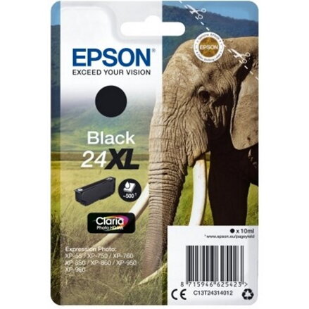Epson inkoustová náplň/ T2431/ Singlepack 24XL Claria Photo HD Ink/ Černá