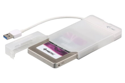 i-tec externí box pro HDD ADVANCE MySafe Easy/ 2,5" SATA/ SSD/ USB 3.0/ bílý