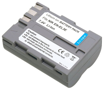 TRX baterie Nikon/ 1500 mAh/ pro D50/ D70/ D80/ D90/ D100/ D200/ D300/ D300s/ D700/ neoriginální