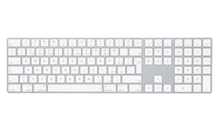 Apple Magic Keyboard s číselnou klávesnicí/ česká/ bílá