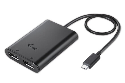 i-tec USB 3.1 Type C na Dual Display Port adaptér/ 2x Display Port 4K/ kompatibilní s Thunderbolt 3