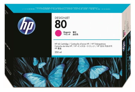 HP 80 Purpurová inkoustová kazeta DesignJet, 350 ml