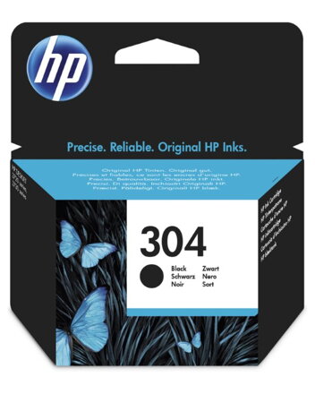 HP 304 Černá originální inkoustová kazeta