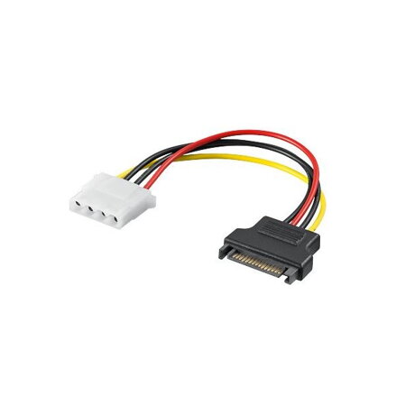 PremiumCord napájecí redukce Molex 5.25" F - S-ATA M