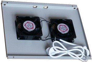 XtendLan Ventilace pro stojanové rozvadeče ECO hloubky 600mm, 2x ventilátor s termostatem