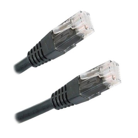 XtendLan Patch kabel Cat 6 UTP 0,5m - černý