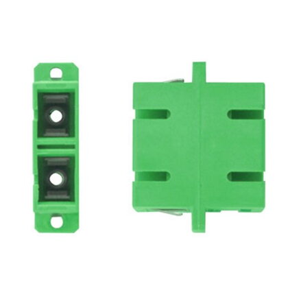 XtendLan SC-SC duplex adaptér SM, APC , zelený, do optických rozvaděčů