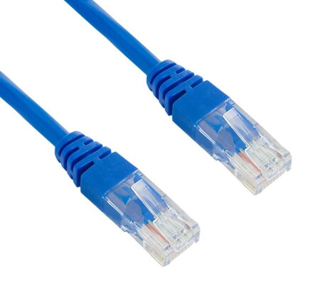 XtendLan Patch kabel Cat 5e UTP 0,25m modrý
