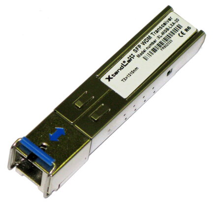 XtendLan mini GBIC SFP, SC, 1000Base-LX, 20km, WDM, TX1550nm/RX1310nm, Cisco, Planet kompatibilní, DDM