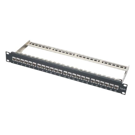 XtendLan Patch panel 19", 24 portů CAT6A, stíněný