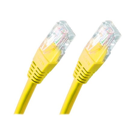 XtendLan Patch kabel Cat 5e UTP 0,5m - žlutý
