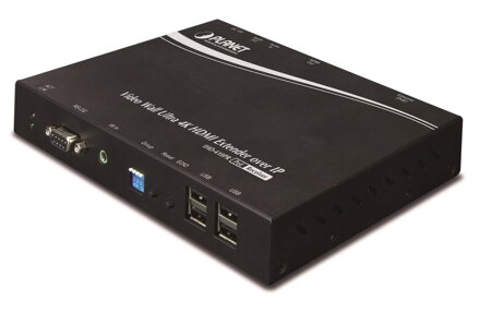 Planet IHD-410PR, HDMI video extender/ video wall, přijímač, UHD-4K, multicast, IR, RS-232, napájení PoE