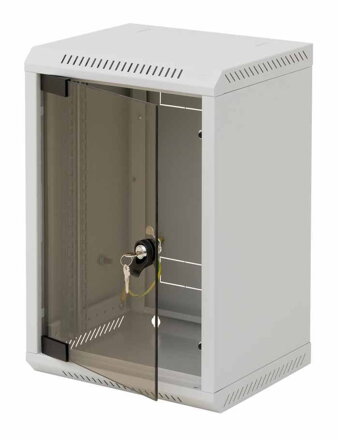 Triton 10 "rozvaděč jednodílný 6U / 260mm, celosklenené dvere