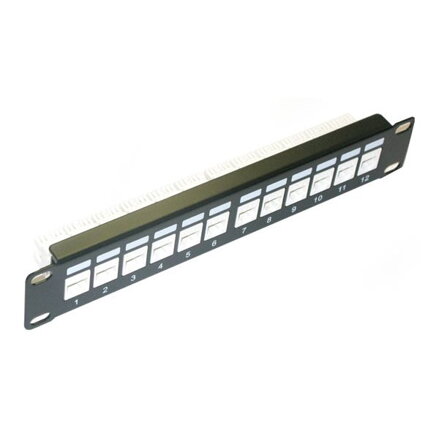 XtendLan Patch panel 10", 1U / 12 portů, CAT6, osazený