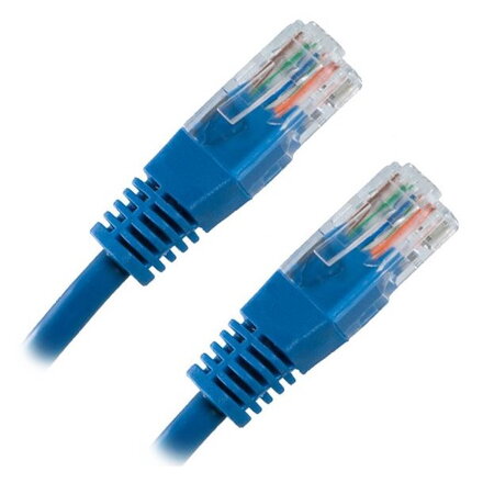 XtendLan Patch kabel Cat 6 UTP 0,5m - modrý