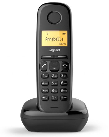 SIEMENS GIGASET A170 - DECT / GAP bezdrôtový telefón, farba čierna