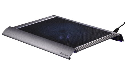 HAMA chladiaci stojan pre notebook Titan/ do 17,3"/ USB/ LED podsvietenie/ titanovo šedý