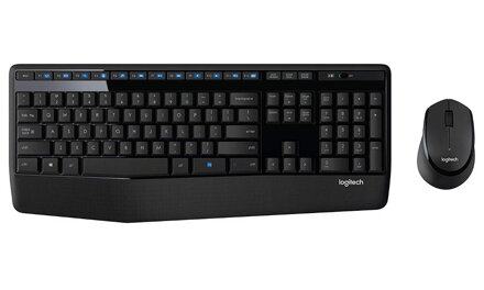 Logitech set klávesnice s myšou MK345 / bezdrôtový / 2,4Ghz / USB prijmač / CZ + SK / čierná