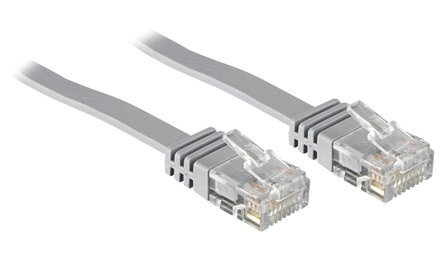 Solarix Patch kábel plochý CAT5E UTP LS0H 5m šedý non-snag-proof C5E-111GY-5MB