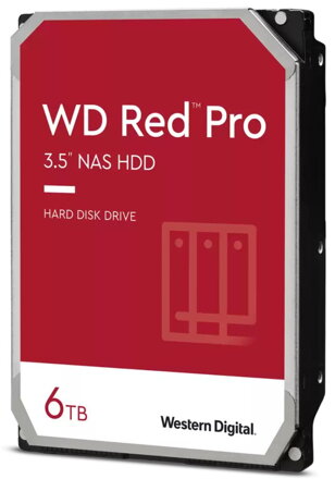 WD HDD RED Pro 6TB HDD / WD6003FFBX / SATA 6Gb/s / Interní 3,5"/ 7200 rpm / 256MB