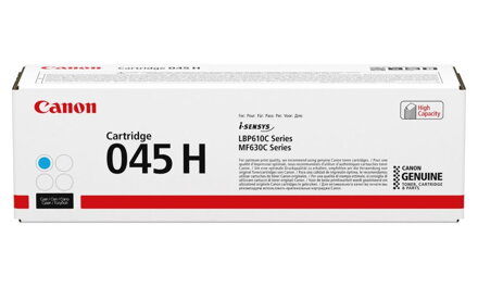 Canon Cartridge 045 H (azurová, 2200str.) pre i-SENSYS MF635Cx, MF633Cdw, MF631Cn, LBP613Cdw, LBP611Cn