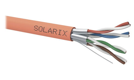 Solarix kábel STP CAT6A LS0HFR B2ca s1 d1 a1 500m / cievka SXKD-6A-STP-LS0HFR-B2ca