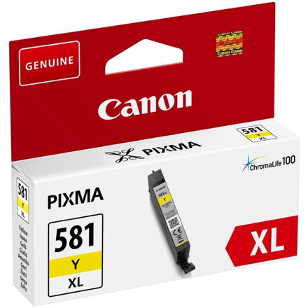 Canon originální inkoustová náplň CLI-581Y XL/ žlutá/ 8,3ml/ pro Canon PIXMA TR7550,TR8550,TS6150,TS6151