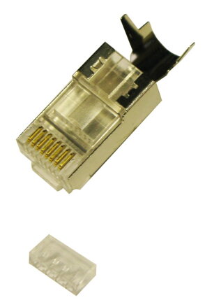 XtendLan Konektor RJ45 CAT 7/6A stíněný, skládaný