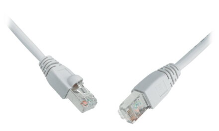 Solarix Patch kábel CAT5E SFTP PVC 5m šedý snag-proof C5E-315g-5MB