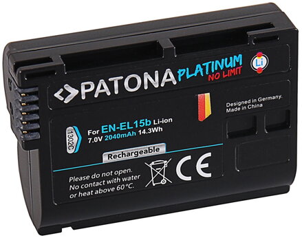 PATONA baterie pro foto Nikon EN-EL15B 2040mAh Li-Ion PLATINUM